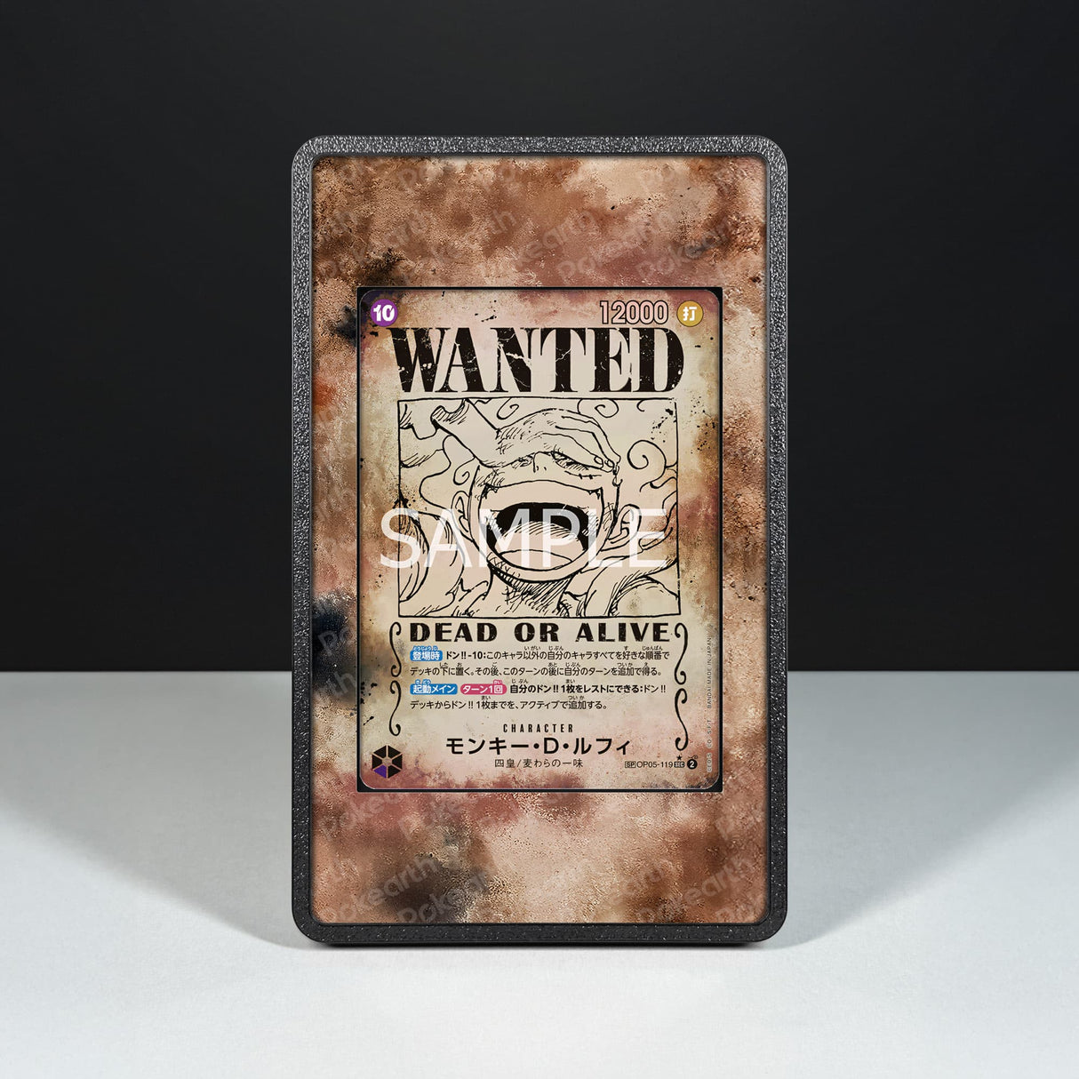 Monkey D. Luffy OP05-119 Wanted - Custodia con Artwork Esteso per Carte One Piece - Display Case Extended Artwork Pokearth