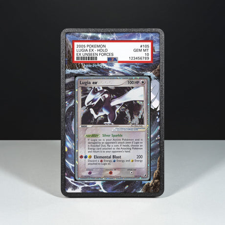 Lugia ex 105/115 - Graded Card Extended Artwork Display Case - Display Case Extended Artwork Pokearth