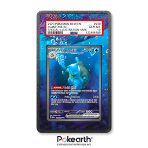 Blastoise ex 200/165 - Graded Card Extended Artwork Display Case - Display Case Extended Artwork Pokearth