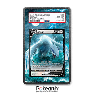 Lugia V 138/195 - Graded Card Extended Artwork Display Case - Display Case Extended Artwork Pokearth