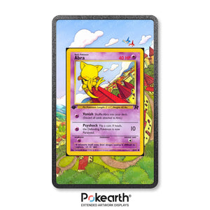 Abra 49/82 - Custodia con Artwork Esteso per Carte Pokémon - Display Case Extended Artwork Pokearth