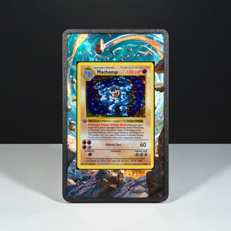 Machamp 8/102 - Custodia con Artwork Esteso per Carte Pokémon - Display Case Extended Artwork Pokearth
