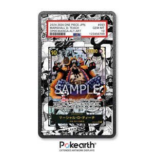 Marshall D. Teach OP09-093 Manga - Graded Card Extended Artwork Display Case - Display Case Extended Artwork Pokearth