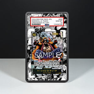Marshall D. Teach OP09-093 Manga - Graded Card Extended Artwork Display Case - Display Case Extended Artwork Pokearth