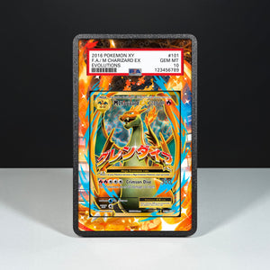 M Charizard EX 101/108 - Graded Card Extended Artwork Display Case - Display Case Extended Artwork Pokearth