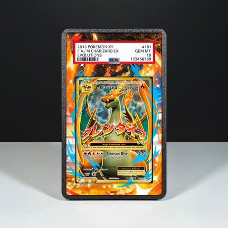 M Charizard EX 101/108 - Graded Card Extended Artwork Display Case - Display Case Extended Artwork Pokearth