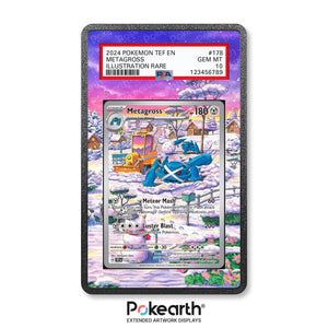 Metagross 178/162 - Graded Card Extended Artwork Display Case - Display Case Extended Artwork Pokearth
