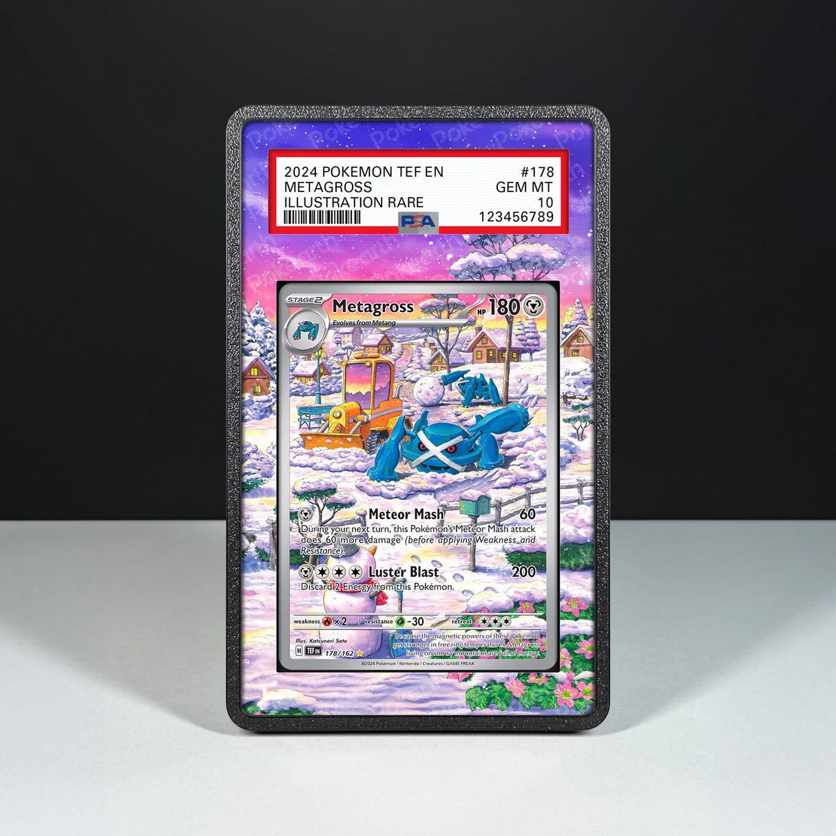 Metagross 178/162 - Graded Card Extended Artwork Display Case - Display Case Extended Artwork Pokearth