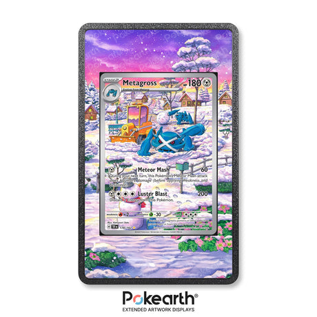 Metagross 178/162 - Custodia con Artwork Esteso per Carte Pokémon - Display Case Extended Artwork Pokearth
