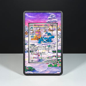 Metagross 178/162 - Custodia con Artwork Esteso per Carte Pokémon - Display Case Extended Artwork Pokearth