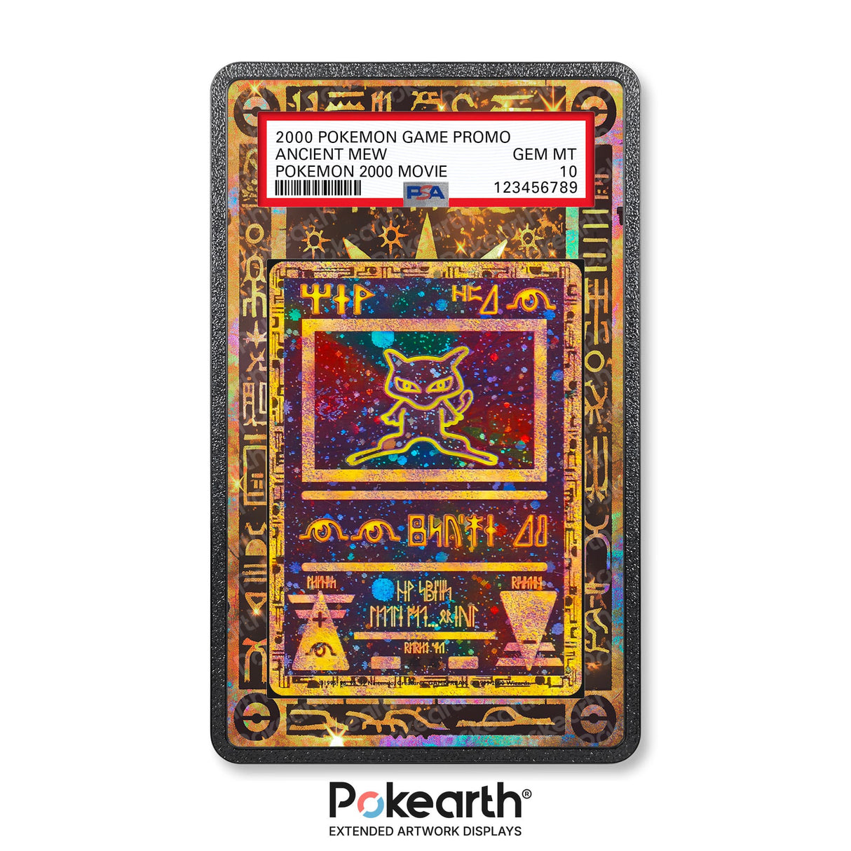 Ancient Mew - Graded Card Extended Artwork Display Case - Display Case Extended Artwork Pokearth