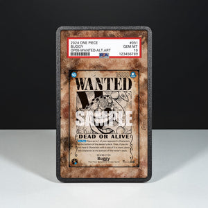 Buggy OP09-051 Wanted - Graded Card Extended Artwork Display Case - Display Case Extended Artwork Pokearth