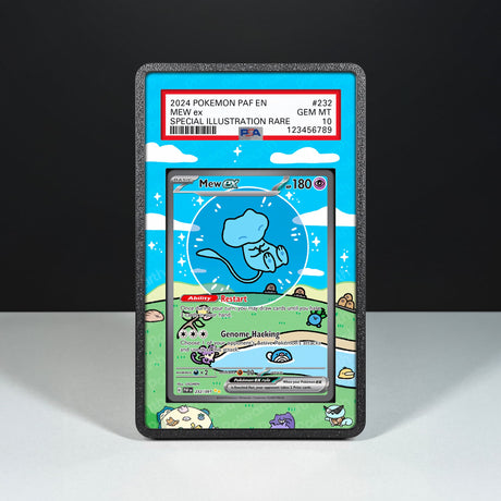 Mew ex 232/091 - Graded Card Extended Artwork Display Case - Display Case Extended Artwork Pokearth