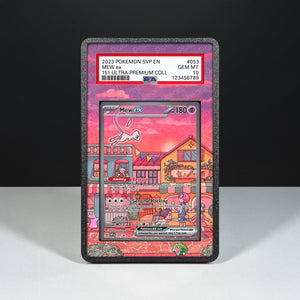 Mew ex SVP 053 - Graded Card Extended Artwork Display Case - Display Case Extended Artwork Pokearth