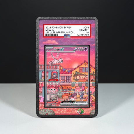 Mew ex SVP 053 - Graded Card Extended Artwork Display Case - Display Case Extended Artwork Pokearth