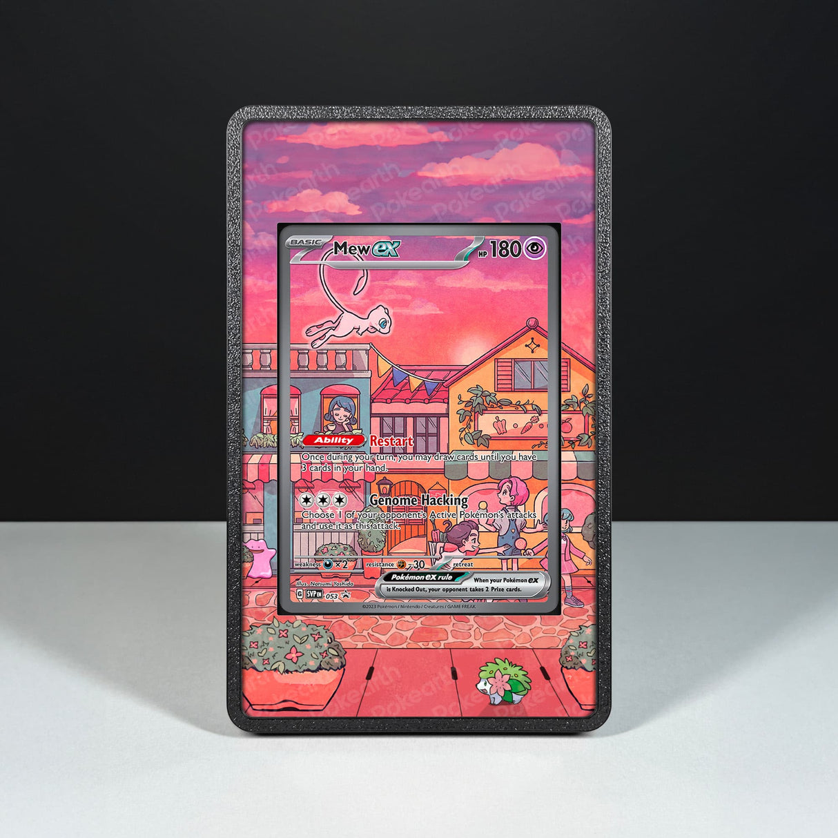 Mew ex SVP 053 - Custodia con Artwork Esteso per Carte Pokémon - Display Case Extended Artwork Pokearth