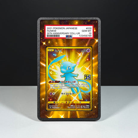 Mew 030/028 - Graded Card Extended Artwork Display Case - Display Case Extended Artwork Pokearth