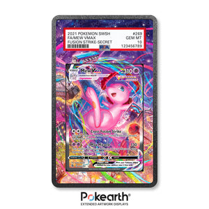 Mew VMAX 269/264 - Graded Card Extended Artwork Display Case - Display Case Extended Artwork Pokearth