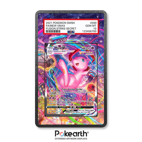 Mew VMAX 269/264 - Graded Card Extended Artwork Display Case - Display Case Extended Artwork Pokearth