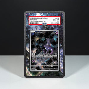 Mewtwo SVP 052 - Graded Card Extended Artwork Display Case - Display Case Extended Artwork Pokearth