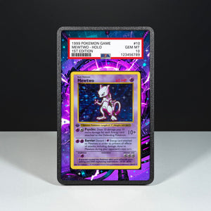 Mewtwo 10/102 - Graded Card Extended Artwork Display Case - Display Case Extended Artwork Pokearth