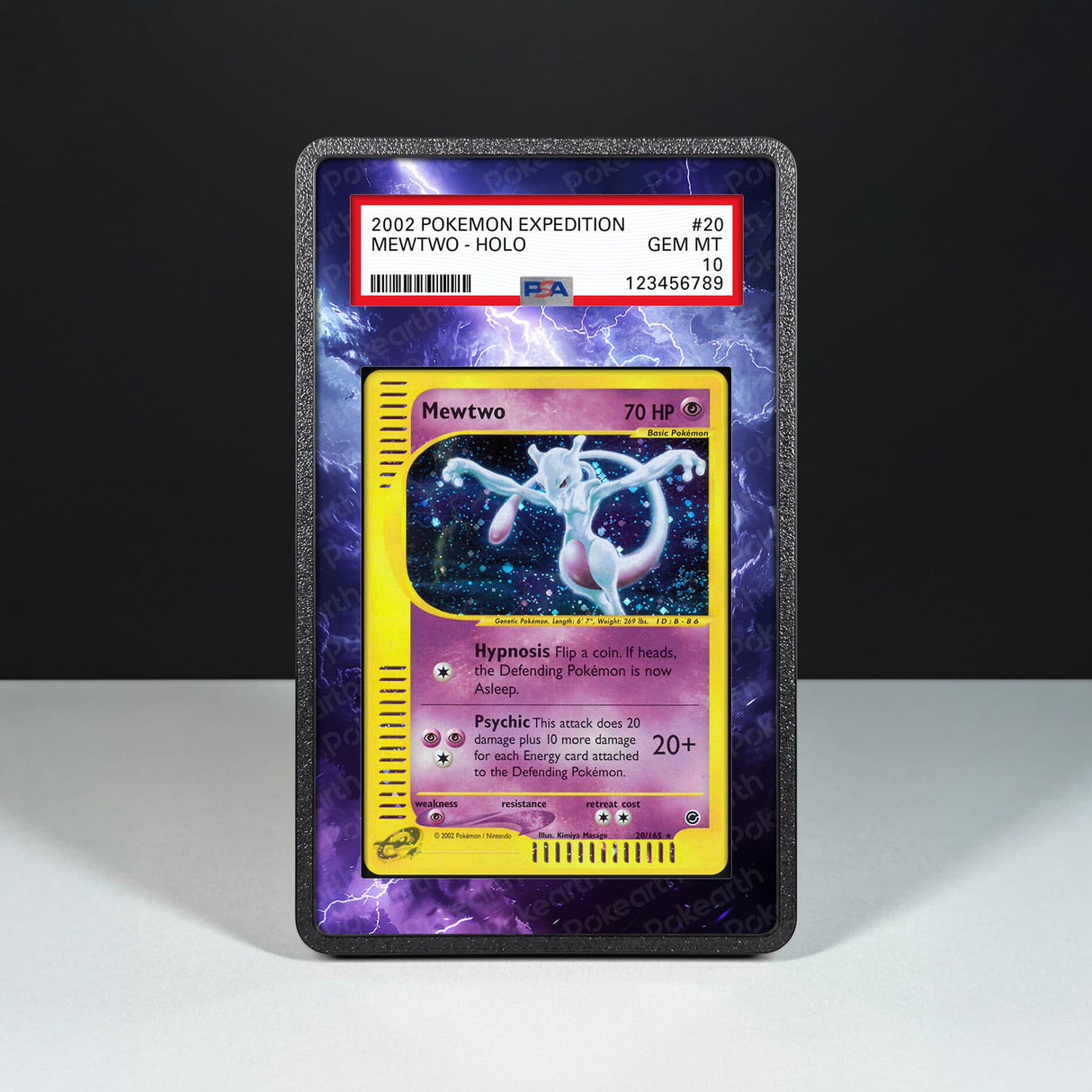 Mewtwo 20/165 - Graded Card Extended Artwork Display Case - Display Case Extended Artwork Pokearth