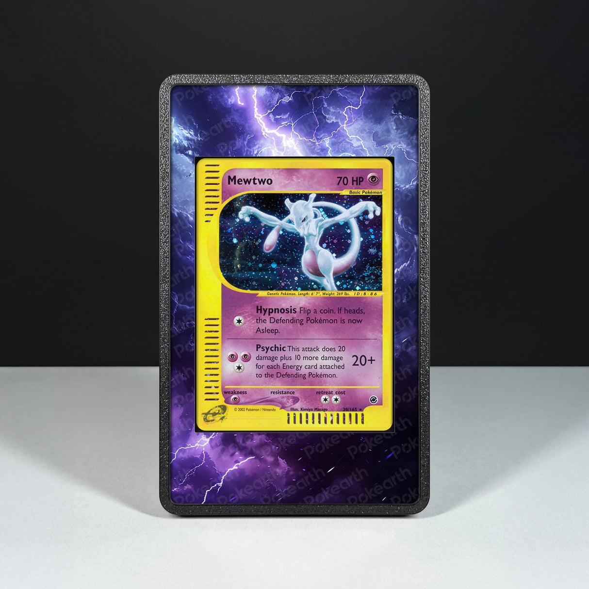 Mewtwo 20/165 - Custodia con Artwork Esteso per Carte Pokémon - Display Case Extended Artwork Pokearth