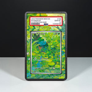 Bulbasaur 166/165 - Graded Card Extended Artwork Display Case - Display Case Extended Artwork Pokearth