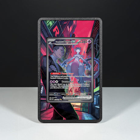 Mewtwo ex del Team Rocket 231/182 - Custodia con Artwork Esteso per Carte Pokémon - Display Case Extended Artwork Pokearth