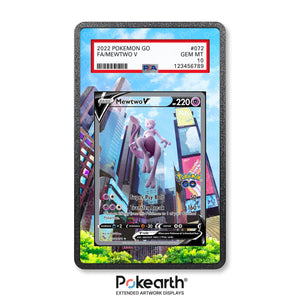 Mewtwo V 072/078 - Graded Card Extended Artwork Display Case - Display Case Extended Artwork Pokearth