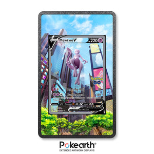 Mewtwo V 072/078 - Custodia con Artwork Esteso per Carte Pokémon - Display Case Extended Artwork Pokearth