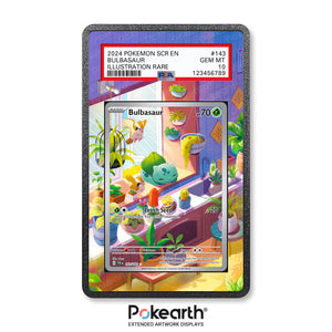 Bulbasaur 143/142 - Graded Card Extended Artwork Display Case - Display Case Extended Artwork Pokearth