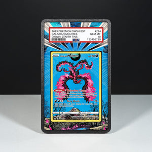 Galarian Moltres SWSH 284 - Graded Card Extended Artwork Display Case - Display Case Extended Artwork Pokearth