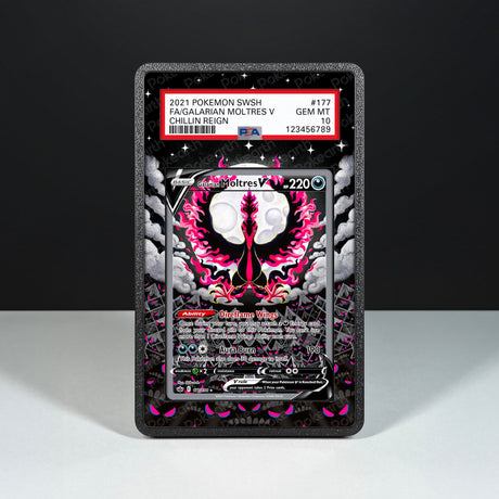 Galarian Moltres V 177/198 - Graded Card Extended Artwork Display Case - Display Case Extended Artwork Pokearth