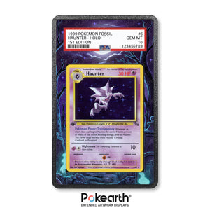 Haunter 6/62 - Graded Card Extended Artwork Display Case - Display Case Extended Artwork Pokearth