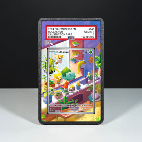 Bulbasaur 143/142 - Graded Card Extended Artwork Display Case - Display Case Extended Artwork Pokearth