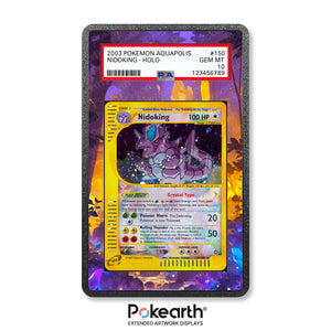 Nidoking 150/147 - Graded Card Extended Artwork Display Case - Display Case Extended Artwork Pokearth