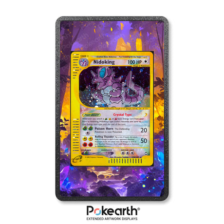 Nidoking 150/147 - Custodia con Artwork Esteso per Carte Pokémon - Display Case Extended Artwork Pokearth