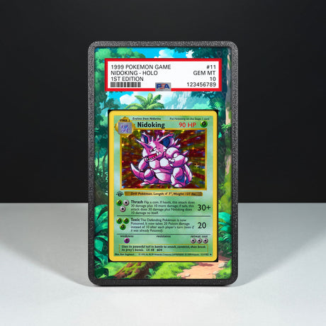 Nidoking 11/102 - Graded Card Extended Artwork Display Case - Display Case Extended Artwork Pokearth
