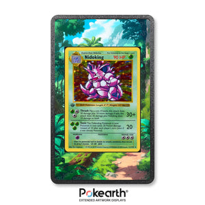 Nidoking 11/102 - Custodia con Artwork Esteso per Carte Pokémon - Display Case Extended Artwork Pokearth