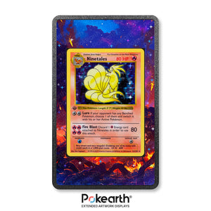 Ninetales 12/102 - Custodia con Artwork Esteso per Carte Pokémon - Display Case Extended Artwork Pokearth