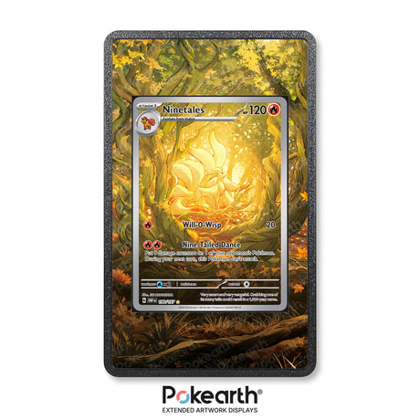 Ninetales 199/197 - Custodia con Artwork Esteso per Carte Pokémon - Display Case Extended Artwork Pokearth