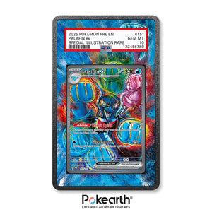 Palafin ex 151/131 - Graded Card Extended Artwork Display Case - Display Case Extended Artwork Pokearth