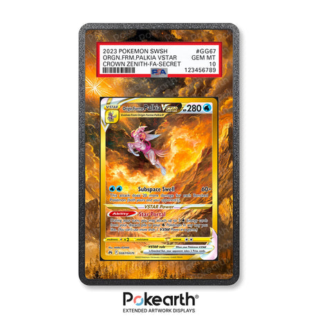 Palkia V STAR GG67/GG70 - Graded Card Extended Artwork Display Case - Display Case Extended Artwork Pokearth