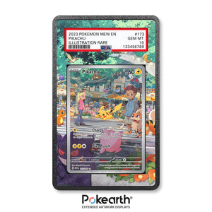 Pikachu 173/165 - Graded Card Extended Artwork Display Case - Display Case Extended Artwork Pokearth