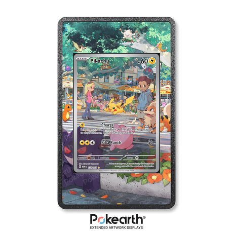 Pikachu 173/165 - Custodia con Artwork Esteso per Carte Pokémon - Display Case Extended Artwork Pokearth