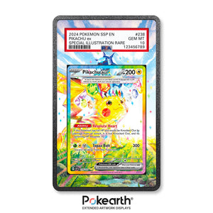 Pikachu ex 238/191 - Graded Card Extended Artwork Display Case - Display Case Extended Artwork Pokearth
