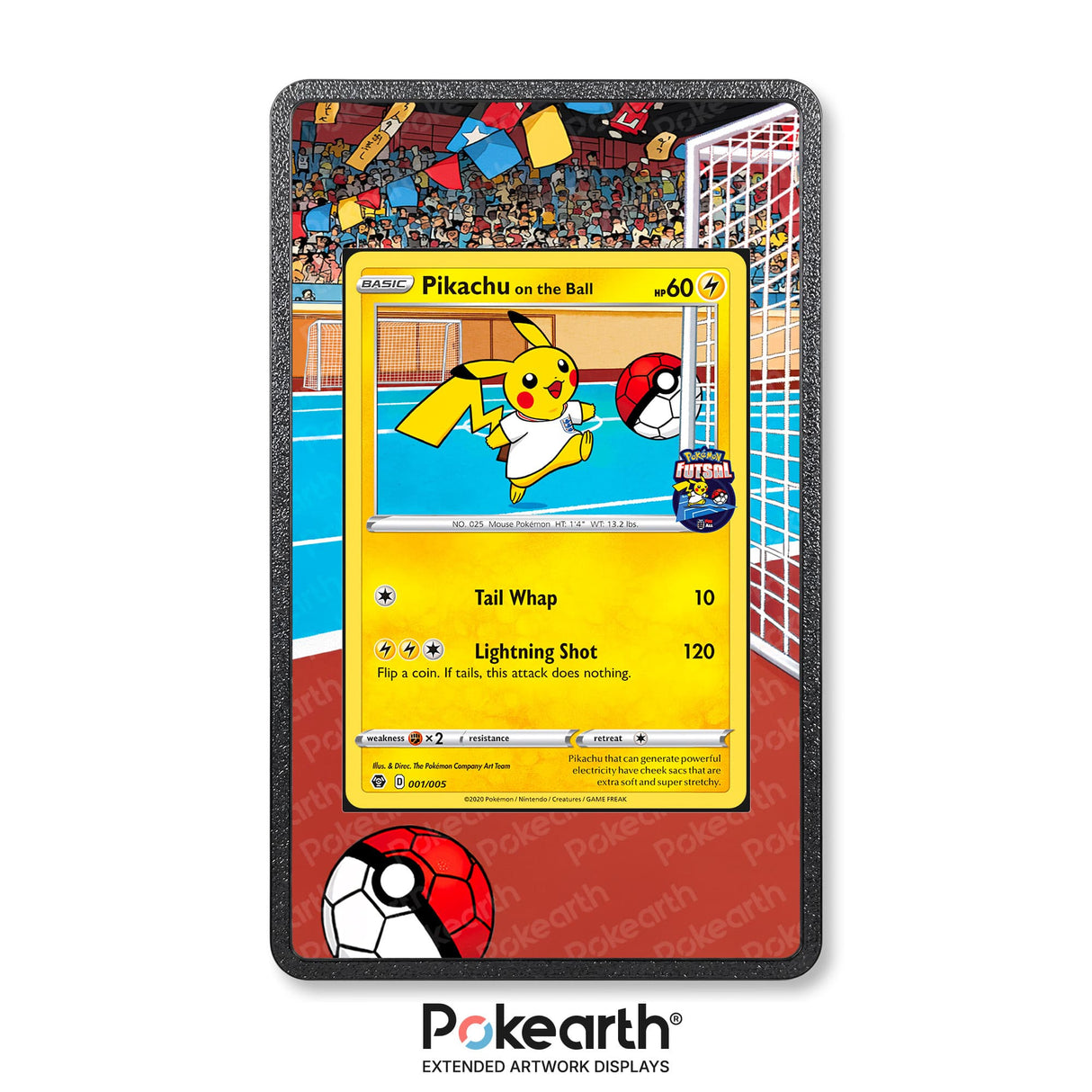 Pikachu 001/005 - Custodia con Artwork Esteso per Carte Pokémon - Display Case Extended Artwork Pokearth