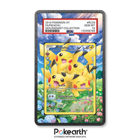 Pikachu RC29/RC32 - Graded Card Extended Artwork Display Case - Display Case Extended Artwork Pokearth