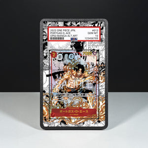 Portgas D. Ace OP02-013 Manga - Graded Card Extended Artwork Display Case - Display Case Extended Artwork Pokearth
